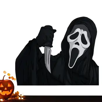 Jube Ghostface Kleebis Naerukoht Vaimu Kleebis Õudus Reaper Kleebis isekleepuvad PVC Halloween Akna Kleebis Halloween Kingitus
