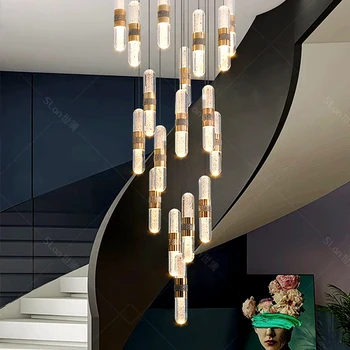 Kaasaegse kodu kaunistamiseks kristall-lühter, trepp, Ripats lamp, elutuba Ripats tuled, salongi valgustus