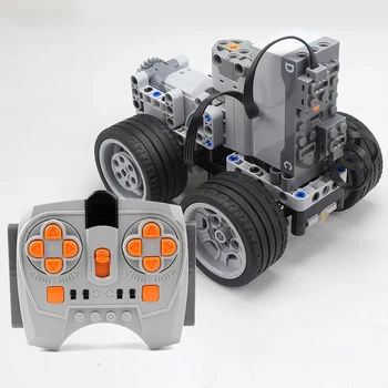 KES ehitusplokid Põhi-Auto Šassii Tellised Mootor Remote Control Bluetooth Elektrilised Moderniseerimiseks PF High-Tech Ühilduvad LEGO