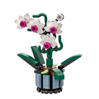 Kes Mini Mikro Orhidee ehitusplokid Lillede Ja Roheliste Taimede DIY Tellised Mänguasjade Komplekti Sünnipäeva Kingitus Lastele Laste Tüdruk Kingitused