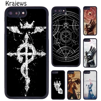 Krajews FullMetal Alchemist Telefoni Juhul Kate iPhone 15 14 6 7 8 plus X-XR, XS 11 12 13 pro max coque