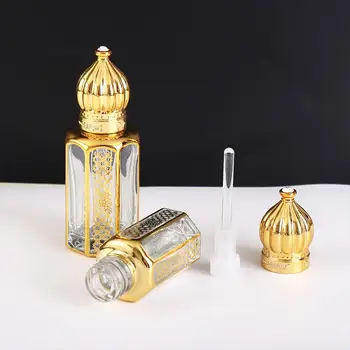 Kuld Klaas Mini Vintage Läbipaistev Tühi Klaaspudelisse Eeterlik Õli Pudelit Korduvtäidetavaid Pudelid Tilguti Pudelit Parfüümi Pudelid