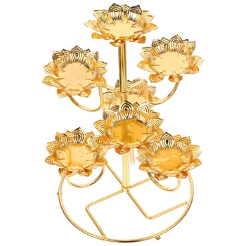 Lotus Võid Lamp Base Buddha Lamp Omanik Loominguline Küünal Omanik Küünlajalg Või Lamp Omanik Templi Kaunistused Käsitöö