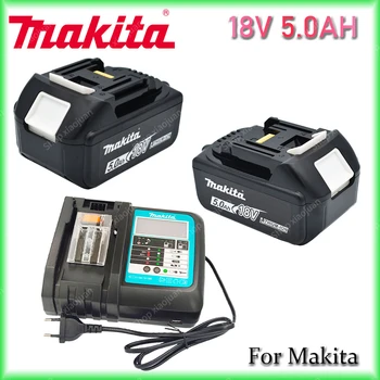 Makita-100% Originaal Laetav elektrilise Tööriista Aku, Vahetatavate LED Liitium-ioon, 5.0 Ah 18V LXT BL1860B BL1860BL1850