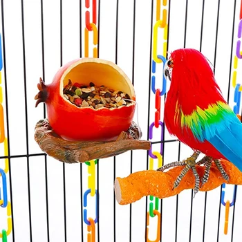 Mini Lind Papagoi Toidu ja Vee Kauss Plastikust Ring Lihtne Puhastada Tuvid Lindude Puuri Liiva Cup Söötmine Omanik Bird Feeder