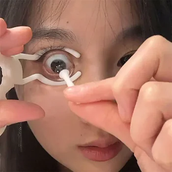 Naiste Silmade Hooldus kontaktläätsede Inserter Eemaldaja Plastic Soft Tip Pintsetid Stick Seljas Vahend Objektiivi Tarvikud