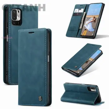 Premium Vintage Matt Nahast rahakott Case for Samsung Galaxy S21 Ultra S20 Pluss FE Magnetilise Sulgemise Klapp Card Slots G04D