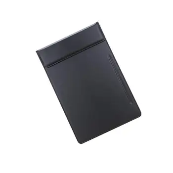 PU Nahk A4 Lõikelauale Tablett oma kirjalikus teatises Pad Pen Clip Must