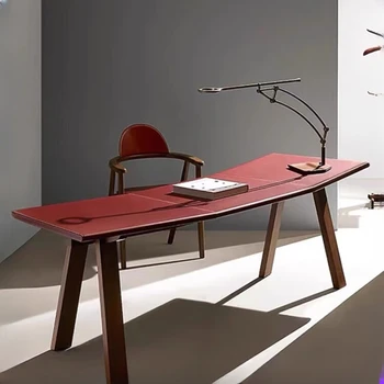 Retro laud, ebaregulaarne arvuti laud, boss, laud, kaardus office desk, itaalia minimalistlik ja luksuslik