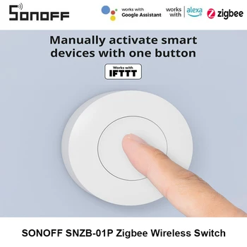 SONOFF SNZB-01P Zigbee Traadita Lüliti Nuppu Smart Stseen, Vaheta Kodu Automatiseerimise Kontrolli EWeLink APP Alexa Smartthings
