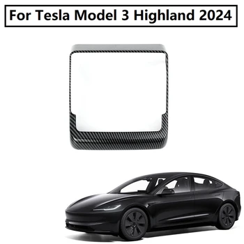 Tagumine kliimaseade Vent Kate Interjööri Aksessuaarid Tesla Model 3 Highland 2024 ABS süsinikkiust Seljaga Ekraani Raami Osad
