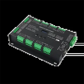 Tasuta Kohaletoimetamine 32 Kanali 96A RGBW DMX 512 LED Dekooder Töötleja DC5-24V RGBW RGB LED Valgus 8 Bit/16 Bit