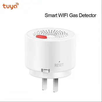 Tuya WiFi Smart Gaasi Alarm Sensor Home Plug-in Tüüpi Gaasi Detektor Smart Life/Tuya App Kaugjuhtimispuldi Tugi Alexa Google Kodu
