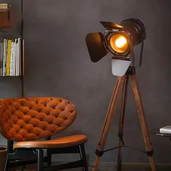 Tööstus-Vintage Põranda Lamp Fotograafia Stuudio Kujundusest Seistes Lambi Magamistuba, Elutoas Puitpõrand Lights E27 Nurk Reguleeritav