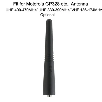 UHF 400-470Mhz/ UHF 330-390MHz / VHF-136-174MHz Tönts Antenn 9cm Pikkus Motorola GP338 GP328 GP3188 GP68 GP88 GP340 Raadio