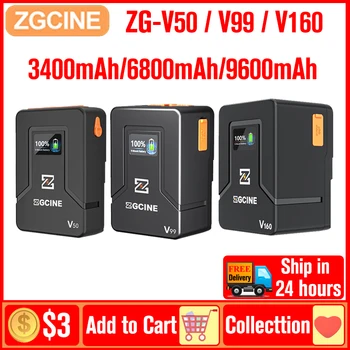 ZGCINE V99 ZG-V99 ZG-V50 ZG-V160 V Paigaldage Aku V-Lock Liitium Aku Power Bank Kaameratele, Nutitelefonid, Sülearvutid, Video Tuled