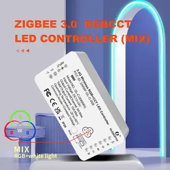 ZigBee3.0 LED Riba, Kontroller RGBCCT RGB Valge Valgus Mix Segu Kodune Alexa Tuya SmartThings App RF-Kaugjuhtimispult